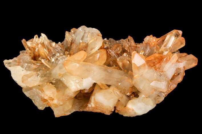 Tangerine Quartz Crystal Cluster - Madagascar #107075